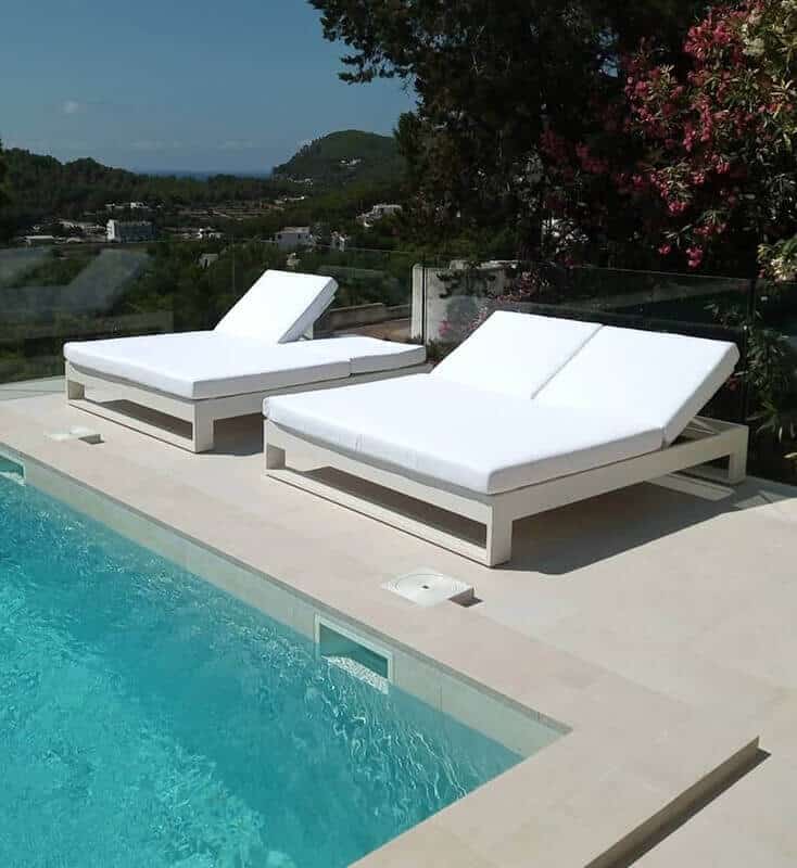 Double aluminium sun beds - Home Stager Ibiza